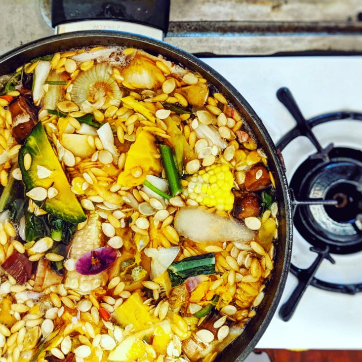 Zero Waste Chicken Lamb Carrot Broth