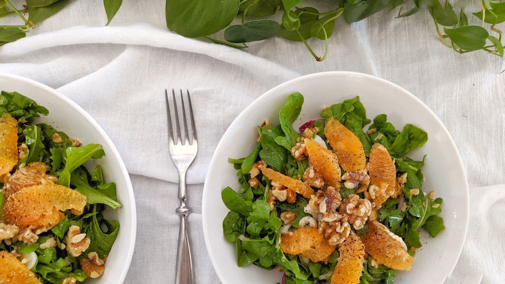 Arugula Red-Orange Spring Salad