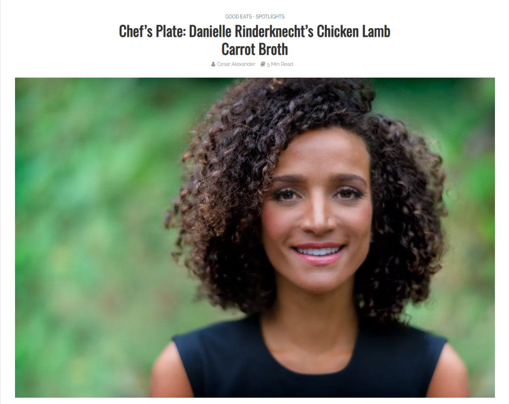 Chef’s Plate: Danielle’s Chicken Lamb Carrot Broth